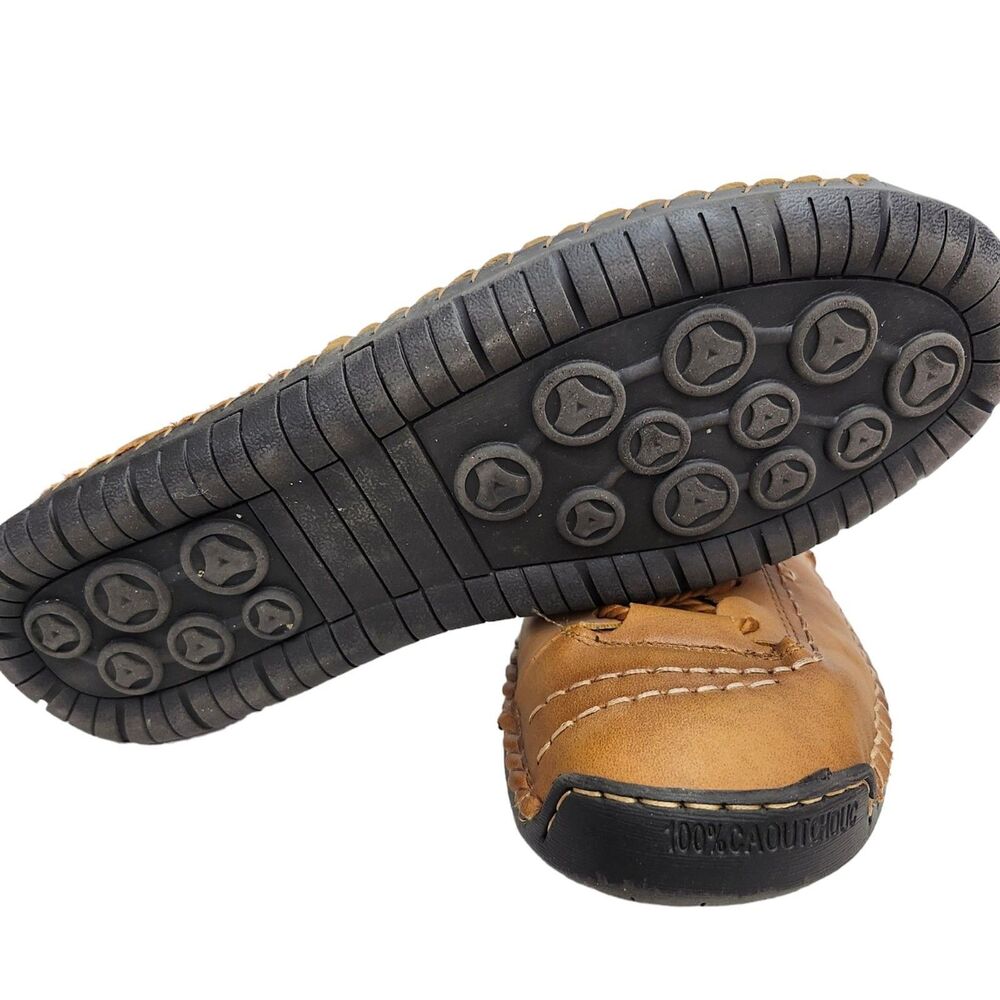 FiveStoreCity Sneakers Loafers Mens 10.5 Handmade Leather Brown Multifunctional - Picture 8 of 10